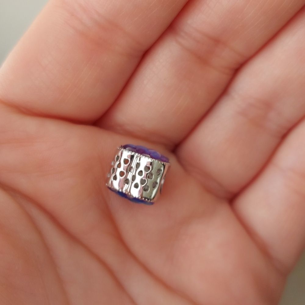 925 Iridiscent Mermaid Sterling Silver Charm - Picture 5 of 9